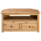 NNEVL Corner TV Cabinet 93x49x49 cm Solid Pine Panama Range
