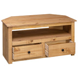 NNEVL Corner TV Cabinet 93x49x49 cm Solid Pine Panama Range