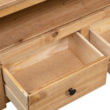 NNEVL Corner TV Cabinet 93x49x49 cm Solid Pine Panama Range