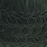 NNEVL Pouffe Cotton Velvet Smock Design 40x30 cm Green