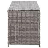 NNEVL Garden Storage Box Grey 150x50x60 cm Poly Rattan