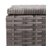 NNEVL Garden Storage Box Grey 150x50x60 cm Poly Rattan