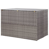 NNEVL Garden Storage Box Grey 150x100x100 cm Poly Rattan