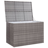 NNEVL Garden Storage Box Grey 150x100x100 cm Poly Rattan