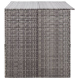 NNEVL Garden Storage Box Grey 150x100x100 cm Poly Rattan