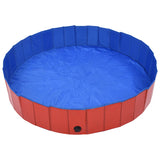 NNEVL Foldable Dog Swimming Pool Red 160x30 cm PVC