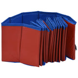 NNEVL Foldable Dog Swimming Pool Red 160x30 cm PVC