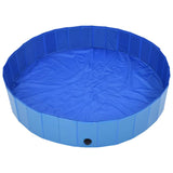 NNEVL Foldable Dog Swimming Pool Blue 160x30 cm PVC