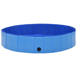 NNEVL Foldable Dog Swimming Pool Blue 160x30 cm PVC