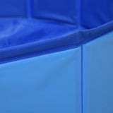 NNEVL Foldable Dog Swimming Pool Blue 160x30 cm PVC