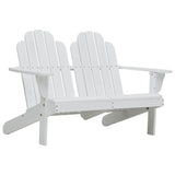 NNEVL Double Adirondack Chair Wood White