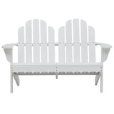 NNEVL Double Adirondack Chair Wood White