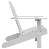 NNEVL Double Adirondack Chair Wood White