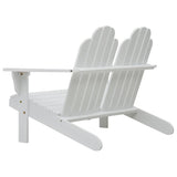 NNEVL Double Adirondack Chair Wood White