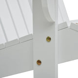 NNEVL Double Adirondack Chair Wood White