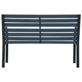 NNEVL Garden Bench 120 cm Grey Wood