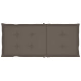 NNEVL Garden Chair Cushions 2 pcs Taupe 120x50x3 cm