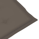 NNEVL Garden Chair Cushions 2 pcs Taupe 120x50x3 cm