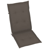 NNEVL Garden Chair Cushions 4 pcs Taupe 120x50x3 cm