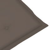 NNEVL Garden Chair Cushions 4 pcs Taupe 120x50x3 cm