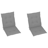 NNEVL Garden Chair Cushions 2 pcs Grey 100x50x3 cm