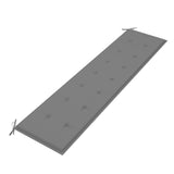 NNEVL Garden Bench Cushion Grey 200x50x3 cm