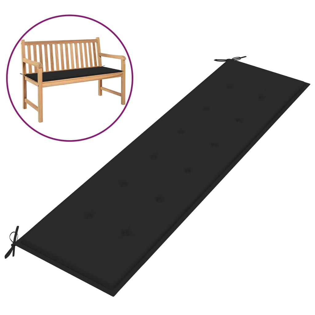 Black hotsell bench cushions