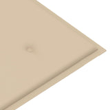 NNEVL Garden Bench Cushion Beige 120x50x3 cm