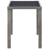 NNEVL Garden Table Anthracite 126x76x72 cm Plastic
