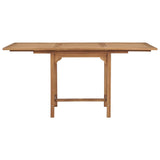 NNEVL Extending Garden Table (110-160)x80x75cm Solid Teak Wood