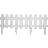 NNEVL Lawn Edgings 25 pcs White 10 m PP