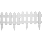 NNEVL Lawn Edgings 25 pcs White 10 m PP