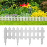NNEVL Lawn Edgings 25 pcs White 10 m PP