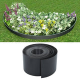 NNEVL Garden Edging Grey 10 m 15 cm PE