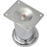 NNEVL Round Sofa Legs 8 pcs Chrome 60 mm