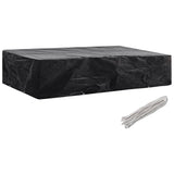 NNEVL Garden Sunlounger Cover 2 pcs 8 Eyelets 218x77x55 cm