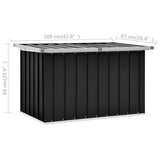 NNEVL Garden Storage Box Anthracite 109x67x65 cm