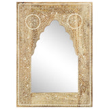 NNEVL Hand Painted Mirror 40x55 cm Solid Mango Wood
