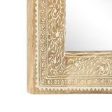 NNEVL Hand Painted Mirror 40x55 cm Solid Mango Wood