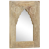 NNEVL Hand Painted Mirror 40x55 cm Solid Mango Wood