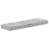 NNEVL Pallet Floor Cushion Cotton 120x40x7 cm Grey