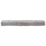 NNEVL Pallet Floor Cushion Cotton 120x40x7 cm Grey