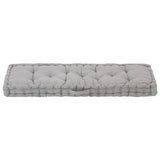 NNEVL Pallet Floor Cushion Cotton 120x40x7 cm Grey