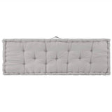 NNEVL Pallet Floor Cushion Cotton 120x40x7 cm Grey