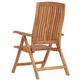 NNEVL Reclining Garden Chairs 2 pcs Solid Teak Wood