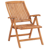 NNEVL Reclining Garden Chairs 2 pcs Solid Teak Wood