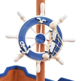 NNEVL Sandbox Pirate Ship Firwood 190x94.5x101 cm
