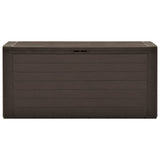 NNEVL Garden Storage Box Brown 120x50x60 cm Poly Rattan
