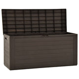 NNEVL Garden Storage Box Brown 120x50x60 cm Poly Rattan