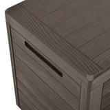 NNEVL Garden Storage Box Brown 120x50x60 cm Poly Rattan